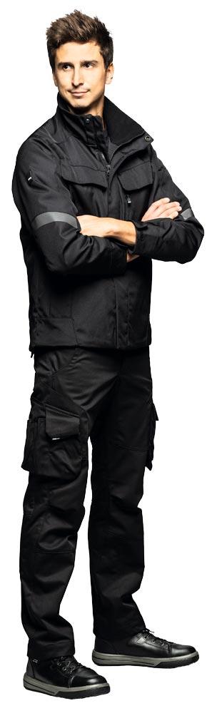 Winter-Arbeitsjacke LARS, weiß-anthrazit Gr. 5XL