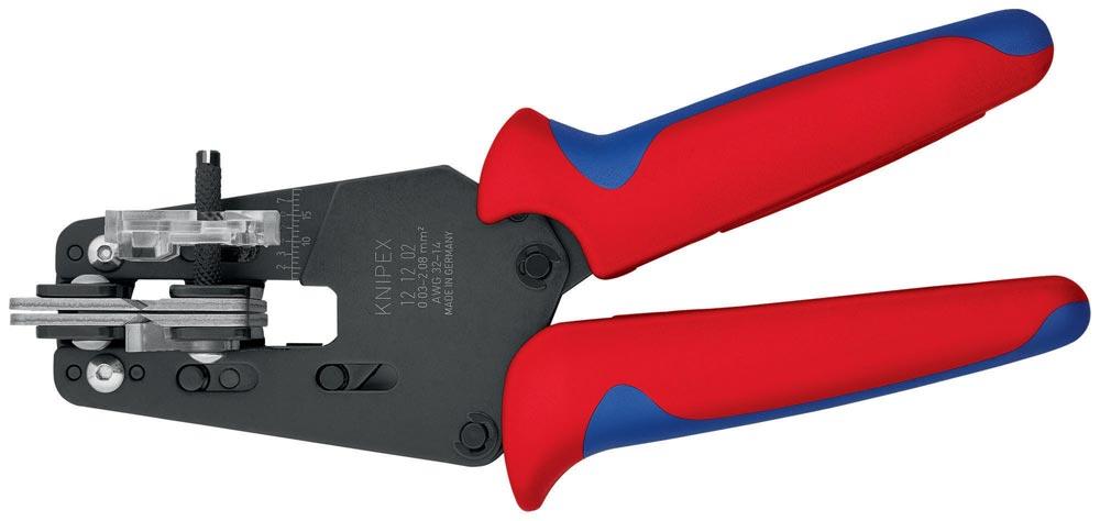 Präzisionsabisolierzange Länge 195 mm 0,03 - 2,08 (AWG 32 - 14) mm Mehrkomponenten-Hüllen