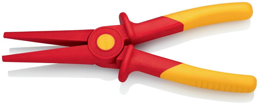 Flachrundzange Gesamtlänge 220 mm Kunststoff, glasfaserverstärkt mit Weichkunststoff-Zone