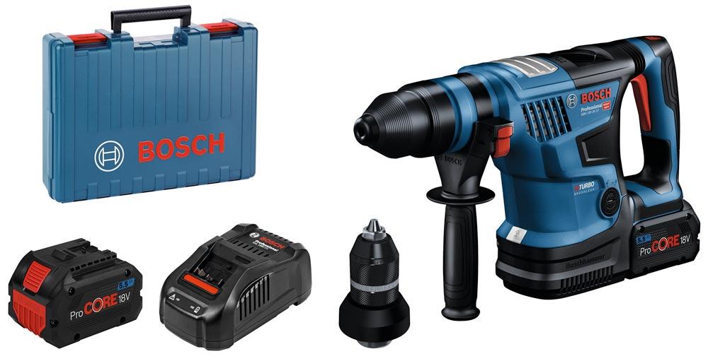 BOSCH Akku-Bohrhammer GBH 18V-34 CF, 2x5.5Ah ProCORE18V, GAL 1880 CV Koffer BOSCH Akku-Bohrhammer GBH 18V-34 CF, 2x5.5Ah ProCORE18V, GAL 1880 CV Koffer