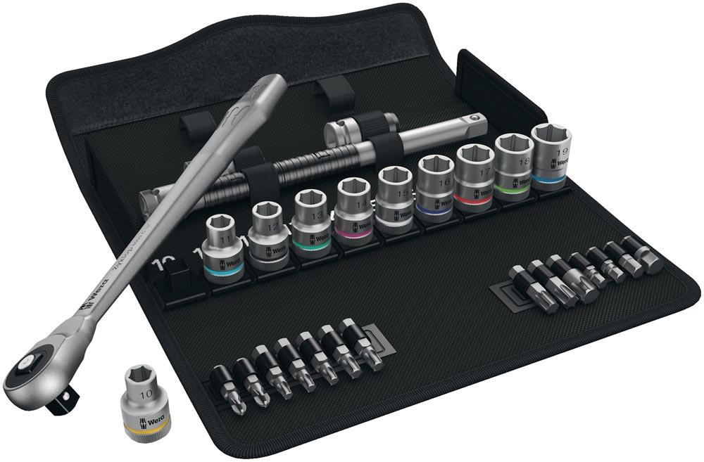 Steckschlüsselsatz 8100 SA 8 Zyklop 28-teilig 1/4  Schlüsselweiten 5-13 mm Anzahl Zähne 72 6-Kant