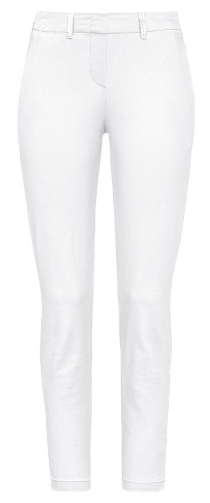Damen 7/8-Stretchhose, Farbe weiß, Gr. 2XS