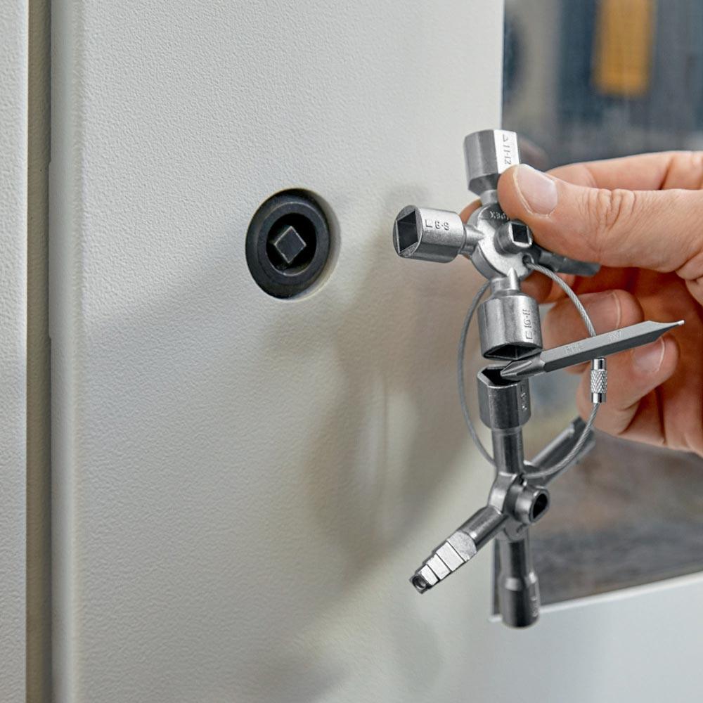 Schaltschrankschlüssel TwinKey® 6 Funktionen mit Magnet Verbindung Schaltschrankschlüssel TwinKey® 6 Funktionen mit Magnet Verbindung