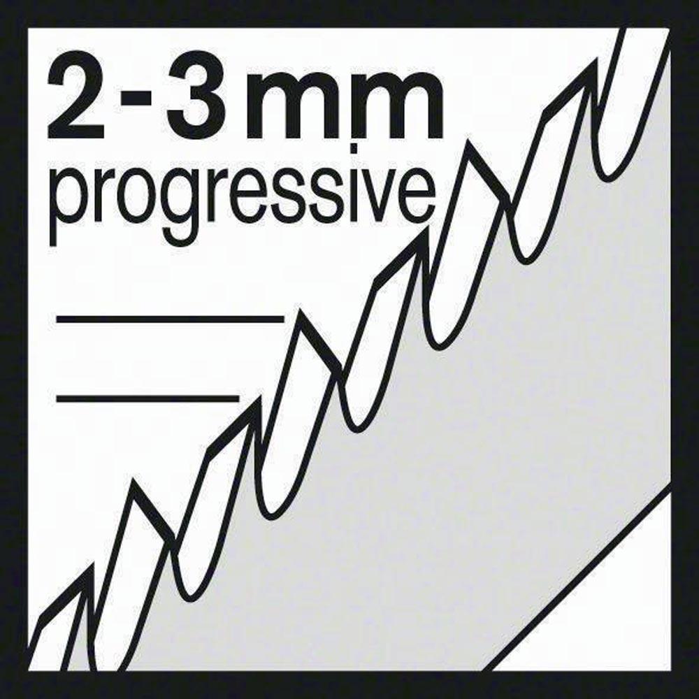 Stichsägeblatt T 234 X Gesamtlänge 117 mm Zahnteilung 2-3 mm HCS 5 Stück / Karte