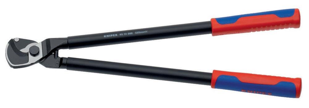 Kabelschere Länge 500 mm Kopf brüniert Mehrkomponenten-Hüllen