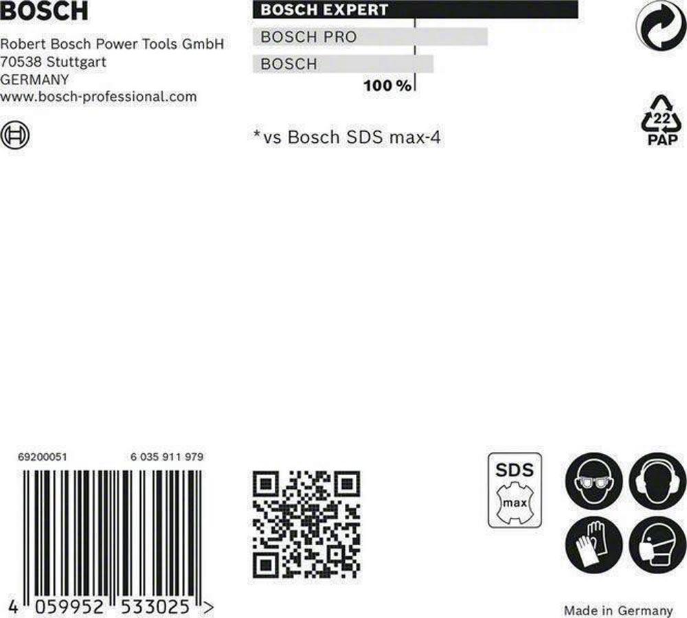 Hammerbohrer Expert SDS max-8X Ø 20 mm Arbeits-L.200 mm L.320 mm SDS max 1 Stück