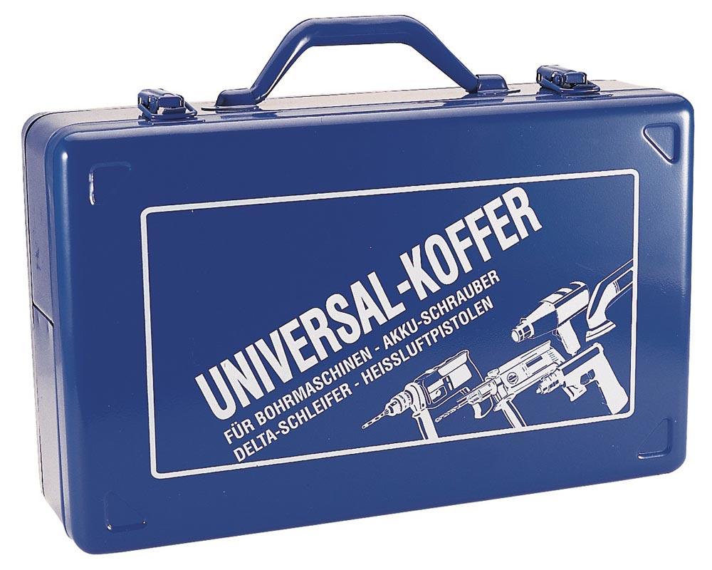 Werkzeugmaschinenkoffer B620xT320xH165mm Schaumstoffeinlage für Winkelschleifer Stahlblech blau