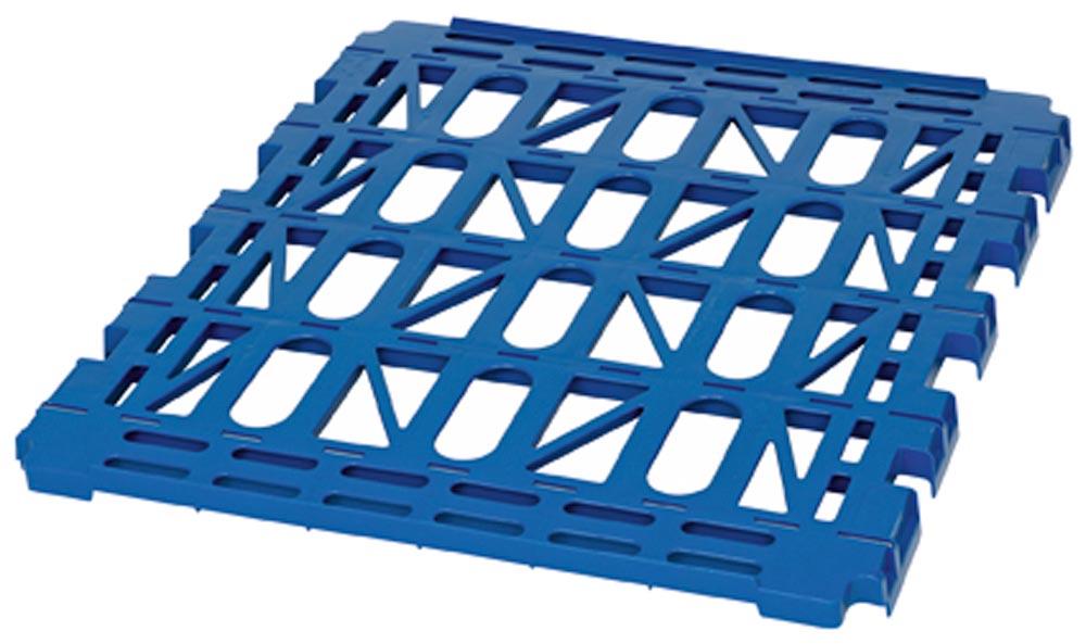 Kunststoff-Etagenboden, RAL 5010 enzianblau, Traglast 150 kg, passend zu 2 und 3-seitigen Rollboxen