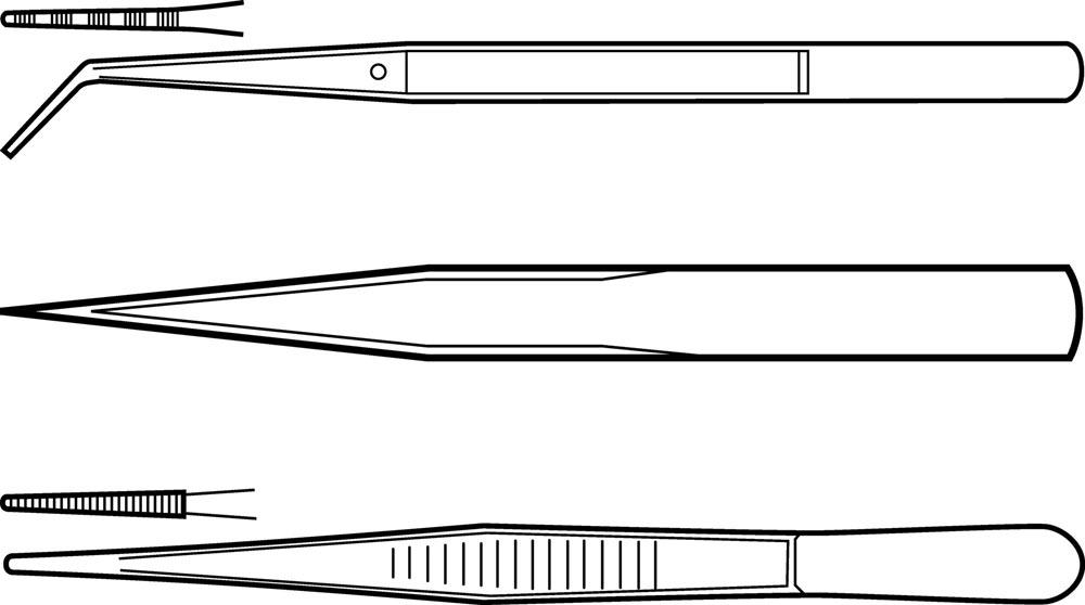 Pinzettenset 3 teilig