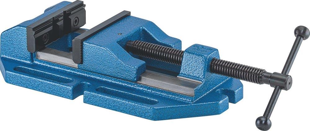 Bohrmaschinenschraubstock BOF Backenbreite 135 mm niedrig, stabil, mit Gewindespindel Spannweite 160 mm
