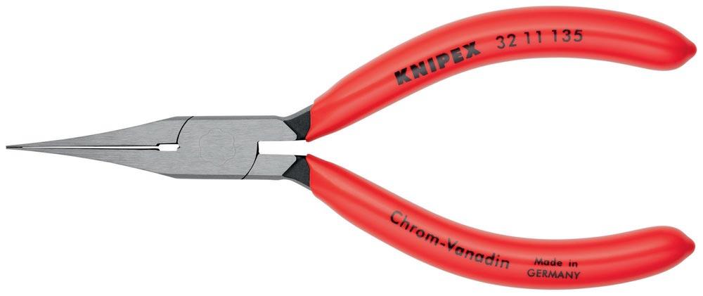 Justierzange Länge 135 mm gerade flach, schmal Kunststoffüberzug
