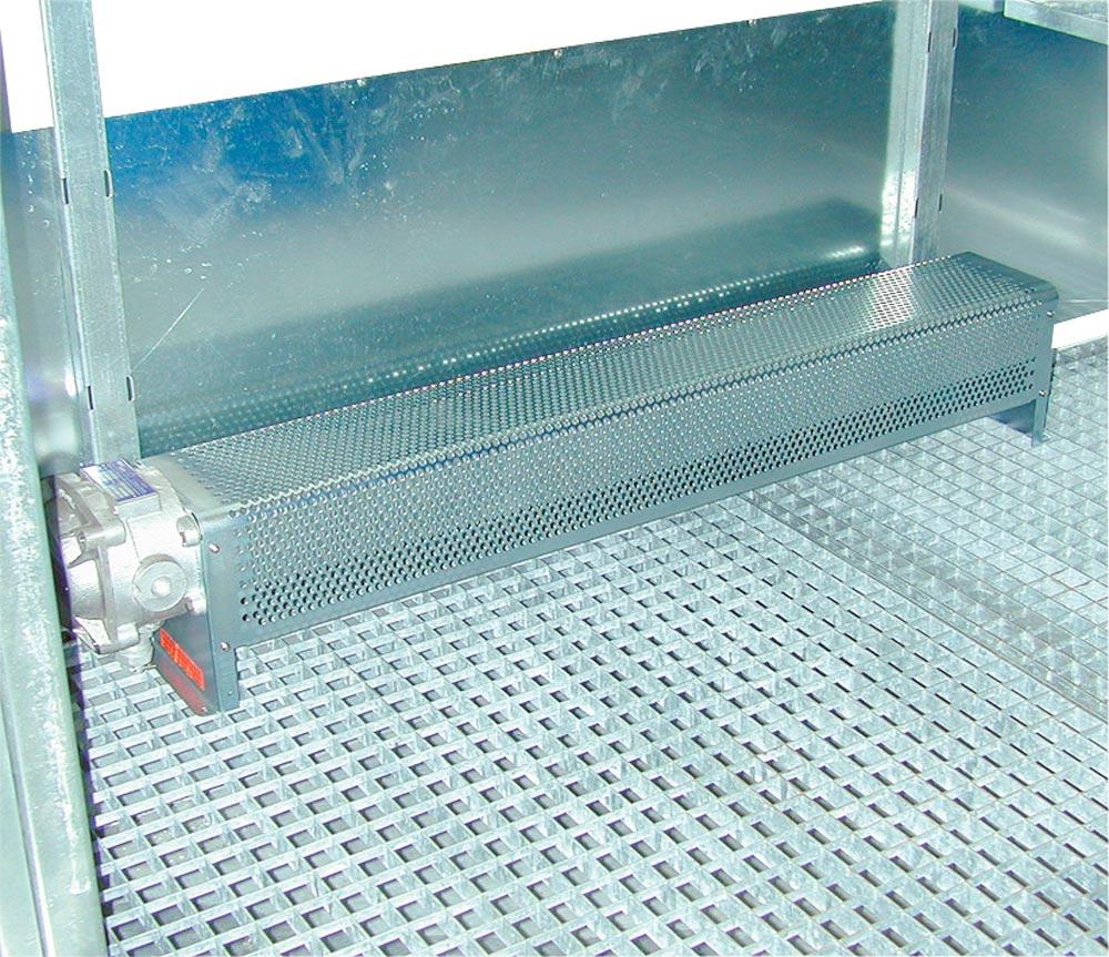 Umweltcontainer, verz., vormont., isol., 2x1200, für aktive+passive Lagerung v. entzündb. Flüssigkeiten, BxTxH 5075x4330x2605 mm, elektr. Heizung