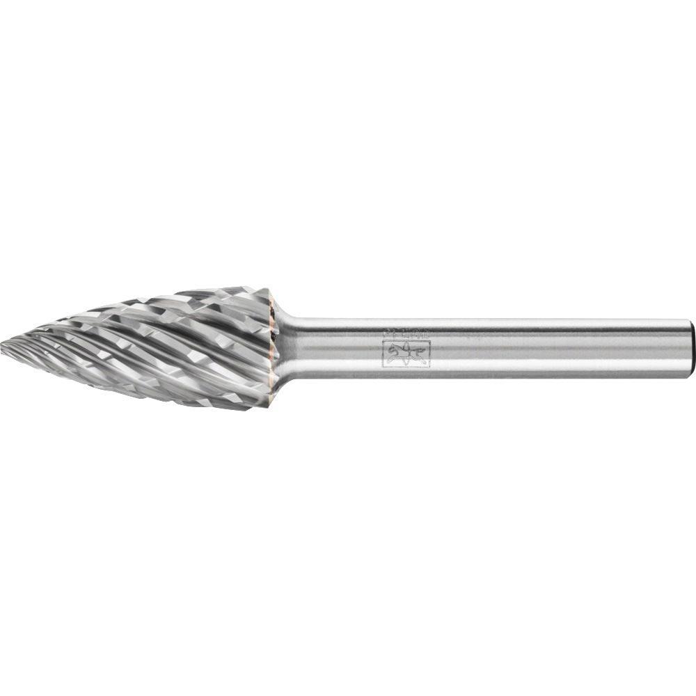 Frässtift SPG Ø 12 mm Kopflänge 25 mm Schaft-Ø 6 mm Hartmetall Verzahnung STEEL