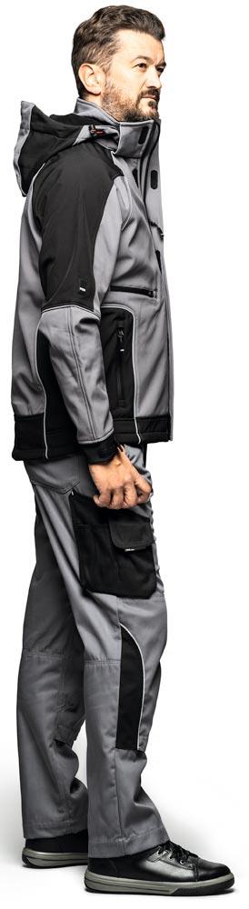 Softshell-Jacke WALTER, grün-schwarz Gr. 2XL