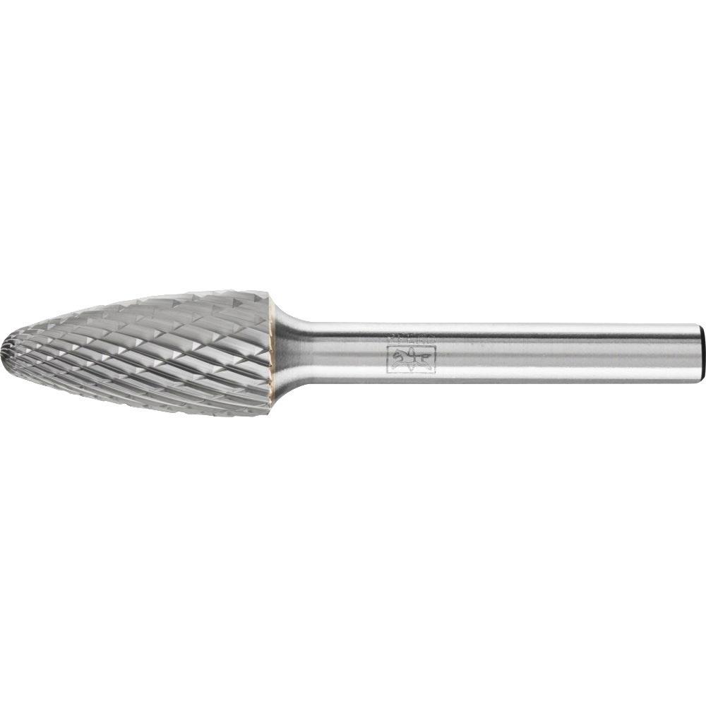 Frässtift RBF Ø 12 mm Kopflänge 25 mm Schaft-Ø 6 mm Hartmetall Verzahnung 3 PLUS
