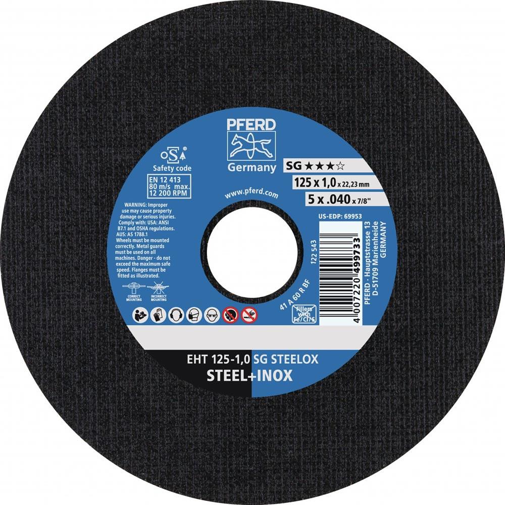 Trennscheibe SG STEELOX D180x2,5mm gerade INOX Bohrung 22,23 mm