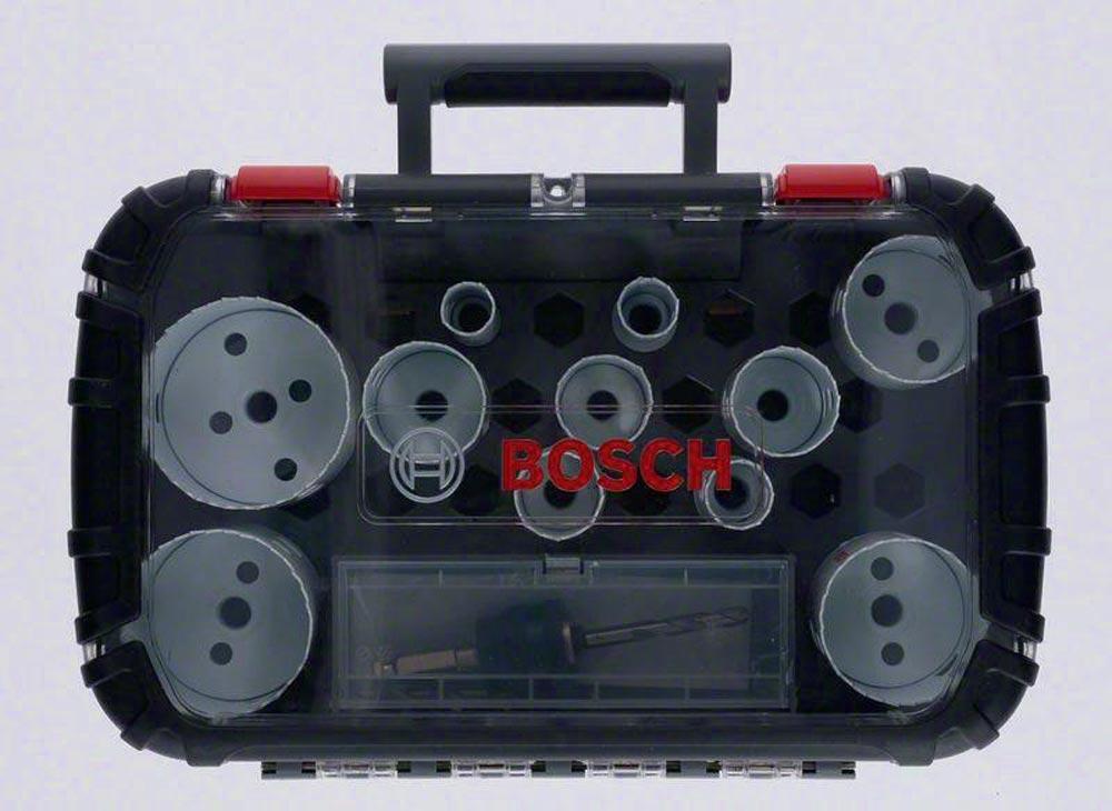 Lochsägen-Set Universal Progressor for Wood and Metal 14-teilig 20-76 mm Schnitttiefe 40 mm Bi-Metall Lochsägen-Set Universal Progressor for Wood and Metal 14-teilig 20-76 mm Schnitttiefe 40 mm Bi-Metall