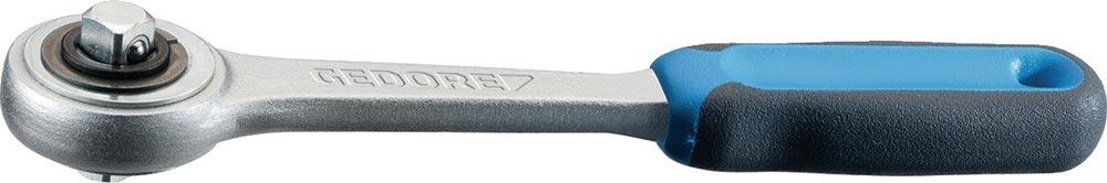 Durchsteckknarre 2093 Z-94 1/4  20 Zähne Länge 129 mm mit umsteckbaren Vierkant