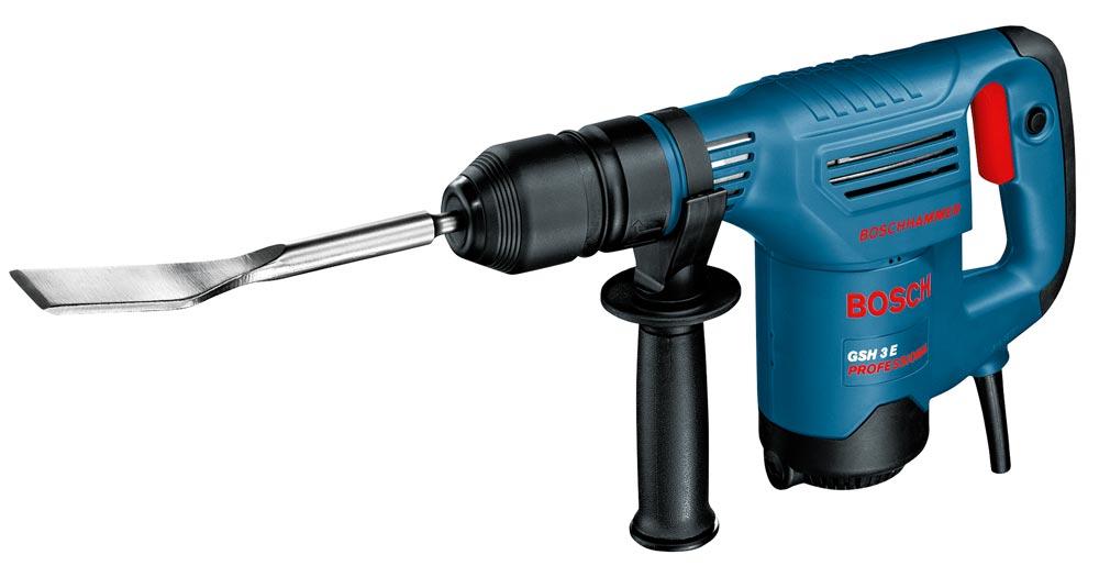 BOSCH Meißelhammer  GSH 3 E, SDS-plus-Aufnahme im Koffer