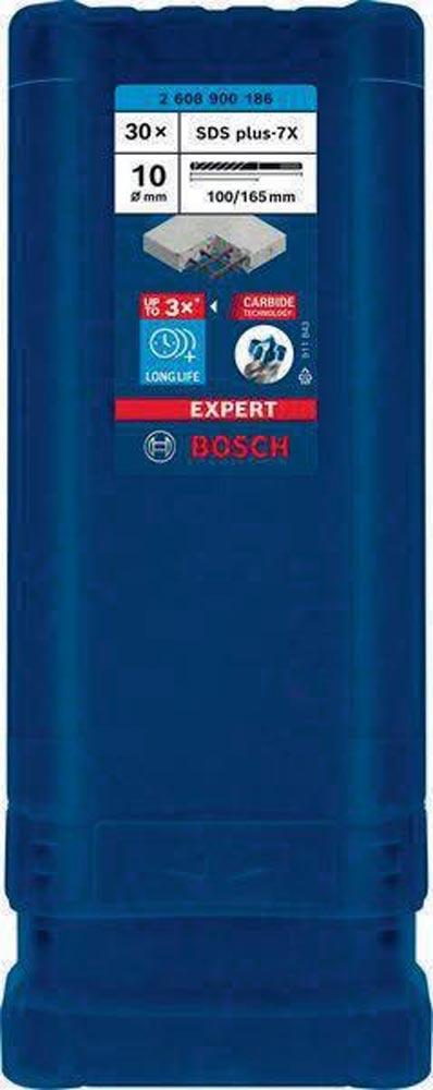 Hammerbohrer Expert SDS-7X Ø 10 mm Arbeits-L.100 mm L.165 mm SDS-plus 30 Stück Hammerbohrer Expert SDS-7X Ø 10 mm Arbeits-L.100 mm L.165 mm SDS-plus 30 Stück