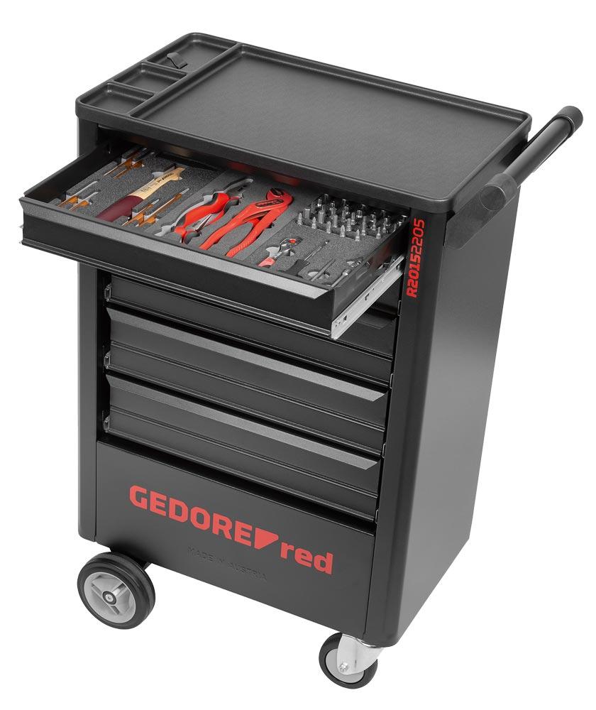 Werkzeugwagen Gedore-Worker inkl. 119tlg. Werkzeug-Set