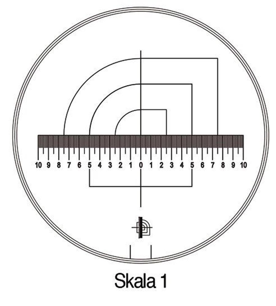 Messskala Tech-Line Skala-Ø 25/2,5 mm Duo-Skala 1 - Standard