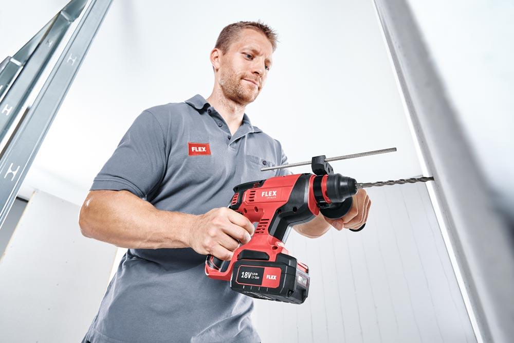 FLEX Akku-Kombi-Bohrhammer CHE 18.0-EC/5.0 Set
