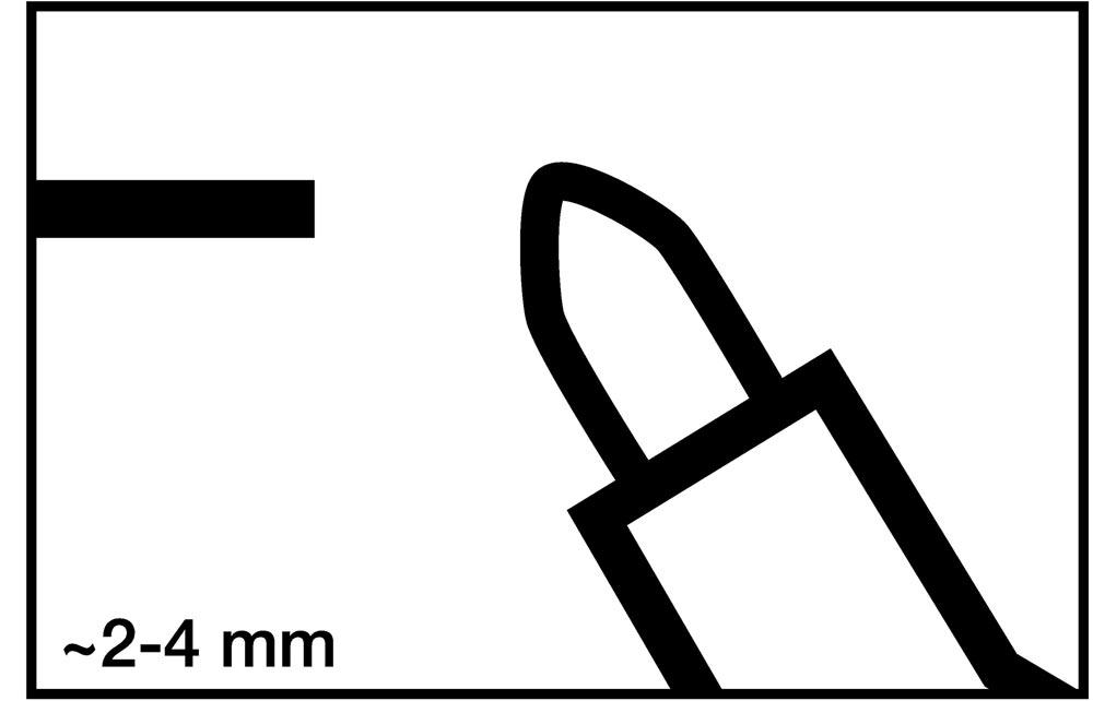 Lackmarker 750 grün Strichbreite 2-4 mm Rundspitze
