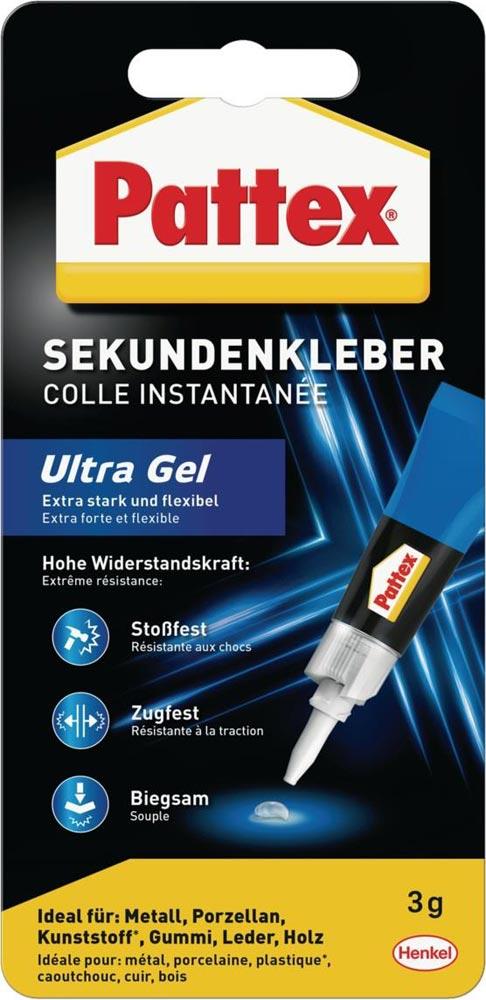 Sekundenkleber Ultra Gel 10 g farblos Tube