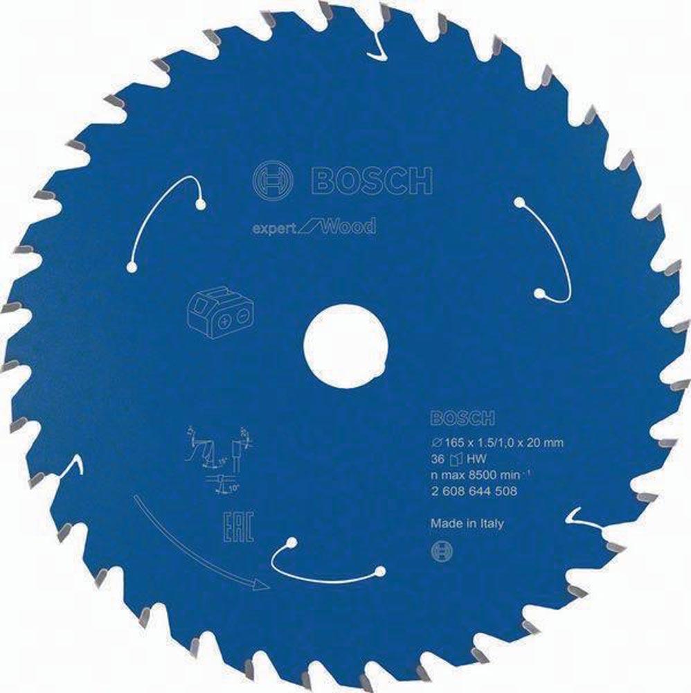Kreissägeblatt Expert for Wood Außen-Ø 165 mm Zähnezahl 36 WZ Bohrung 20 mm Schnittbreite 1,5 mm HM Kreissägeblatt Expert for Wood Außen-Ø 165 mm Zähnezahl 36 WZ Bohrung 20 mm Schnittbreite 1,5 mm HM
