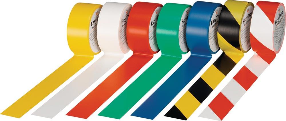 Bodenmarkierungsband Easy Tape PVC rot Länge 33 m Breite 50 mm Rolle