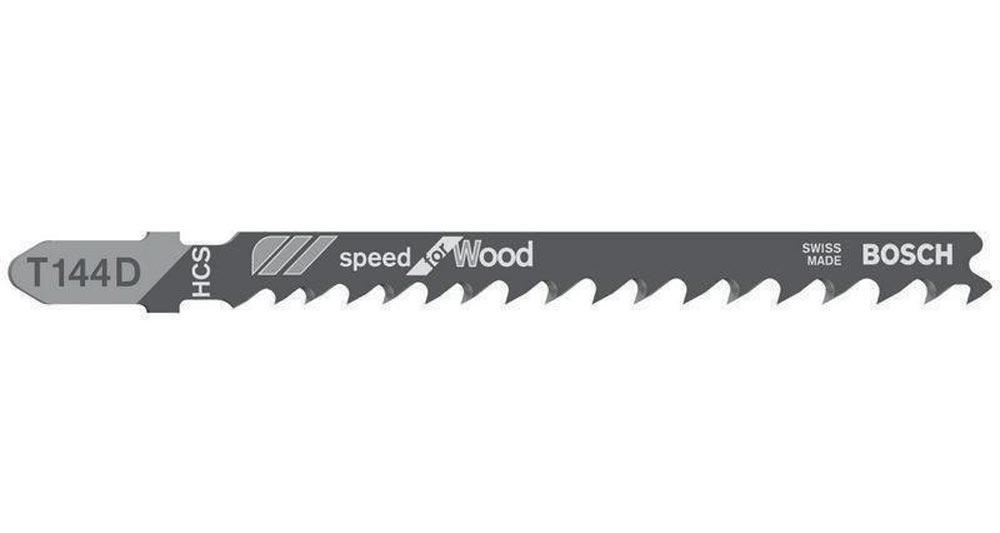 Stichsägeblatt T 144 D Gesamtlänge 100 mm Zahnteilung 4-5,2 mm HCS 5 Stück / Karte