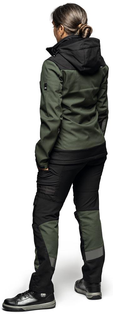 Arbeitshose elastisch LEO, rot-schwarz Gr. 88