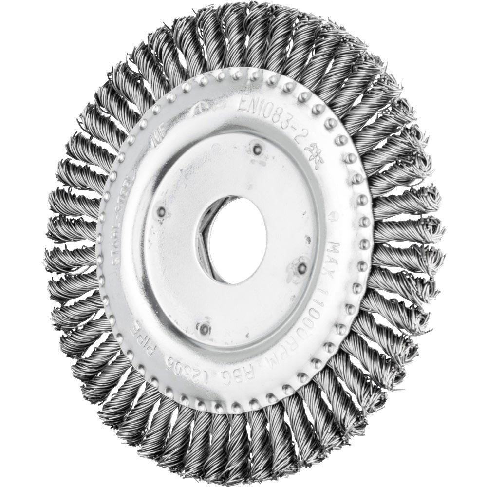 Rundbürste RBG 12506/22,2 PIPE ST 0,50 Ø 125 mm Drahtstärke 0,5 mm Stahl 6 mm 12500 min-