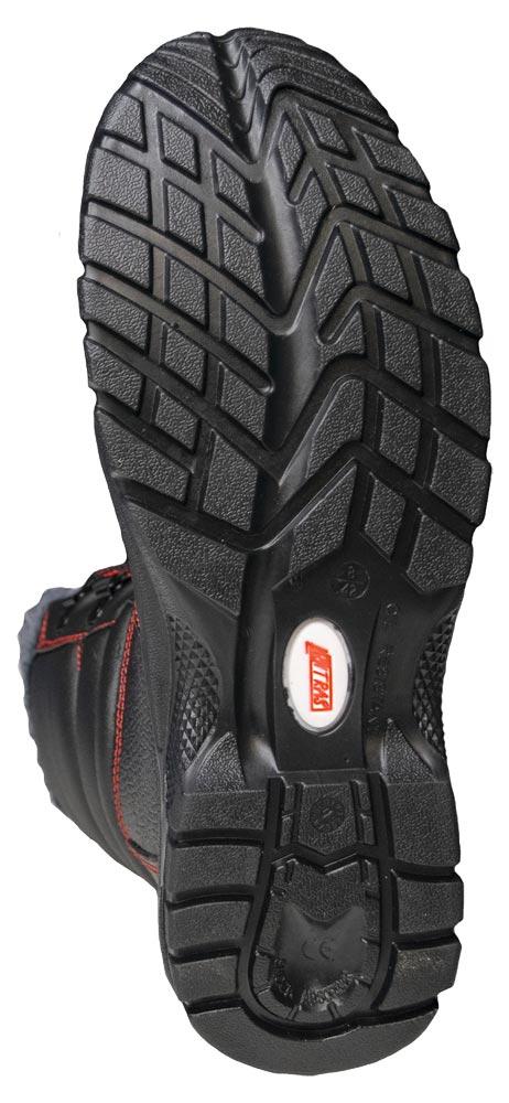 Sicherheitswinterstiefel BASIC STEP MID+ W Gr. 43 schwarz S3 CI SRC Weite 11 Vollleder widerstandsfähige PU / PU-Laufsohle