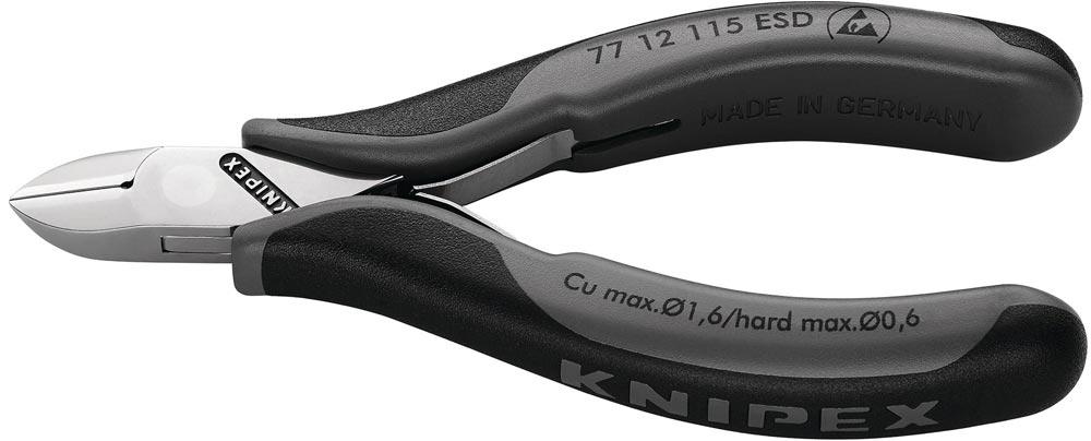 Elektronik-Seitenschneider Länge 115 mm Form 0 Facette ja, klein spiegelpoliert