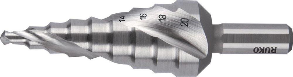 Stufenbohrer Bohrbereich 4 - 20 mm HSS-Co5 spiralgenutet Schneidenanzahl 2 Stufenanzahl 9