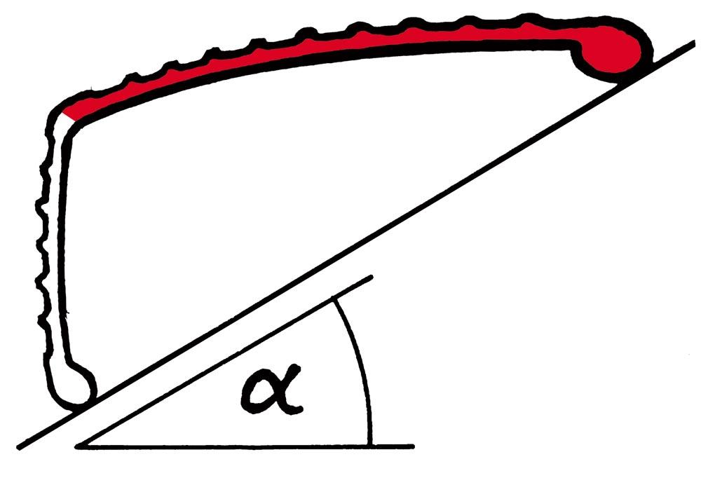 Dachleiter, Alu natur, 10 Sprossen, Länge 2800 mm, Gewicht 4,9 kg