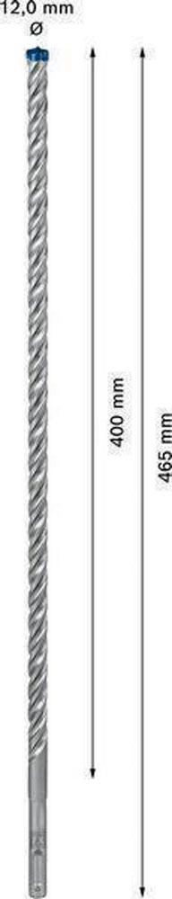 Hammerbohrer Expert SDS-7X Ø 12,0 mm Arbeits-L.400 mm L.465 mm SDS-plus 1 Stück Hammerbohrer Expert SDS-7X Ø 12,0 mm Arbeits-L.400 mm L.465 mm SDS-plus 1 Stück