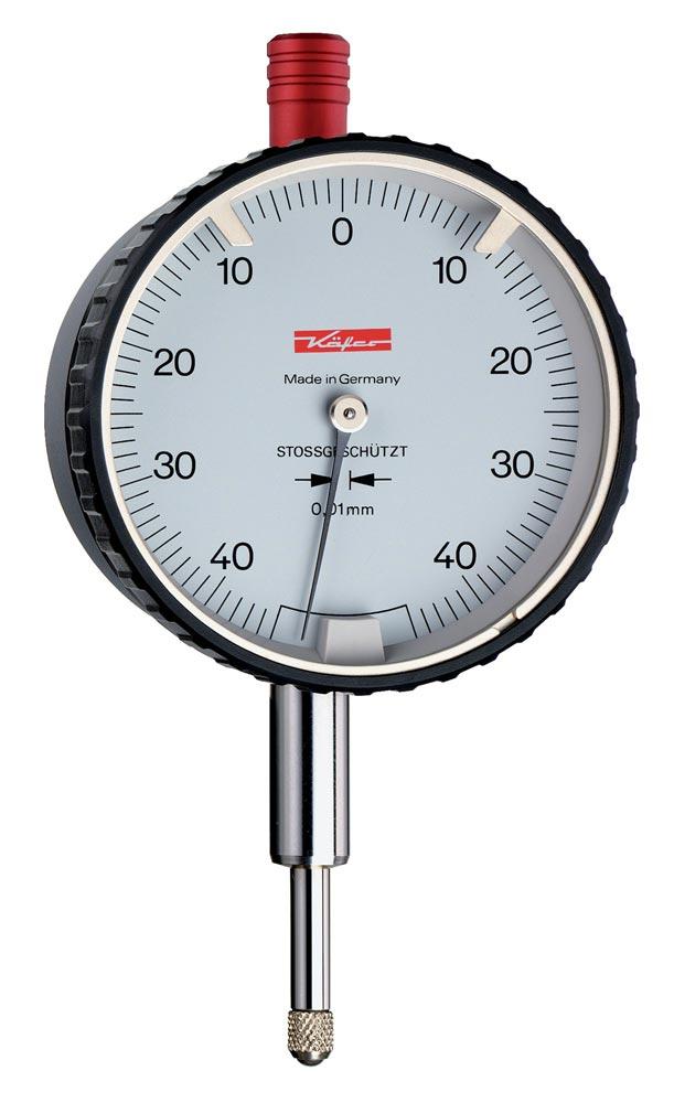 Sicherheitsmessuhr DIN 878 SI-90 0,8 mm Ablesung 0,01 mm mit Stoßschutz