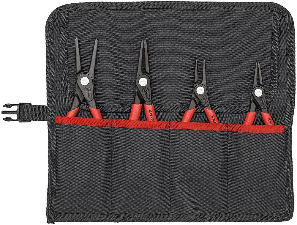 Präzisionssicherungsringzangensatz 4-teilig in Rolltasche 12 - 60 mm