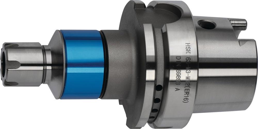 Gewindeschneidfutter Synchron DIN 69893 A M3-M12 HSK-A63 Auskraglänge 93 mm