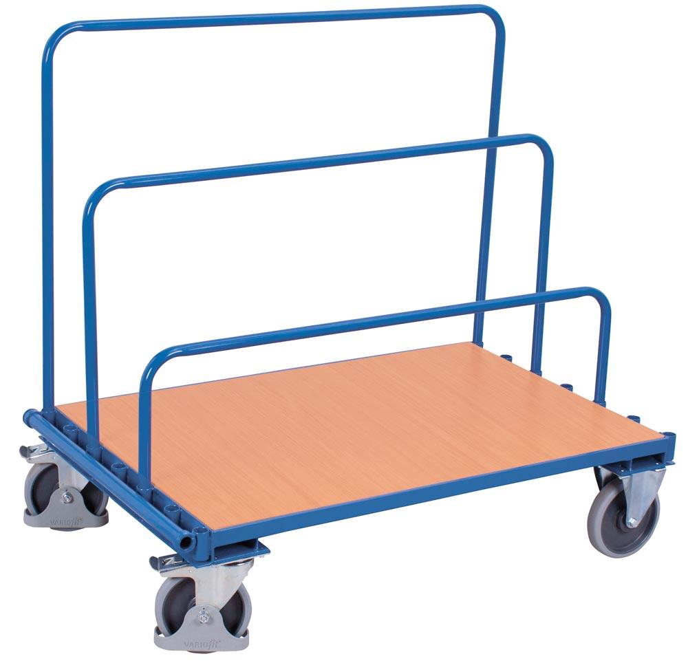 Plattenwagen ohne Bügel, Ladefläche LxB 1200x800 mm, Außenmaße LxBxH 1310x800x308 mm, Traglast 500 kg