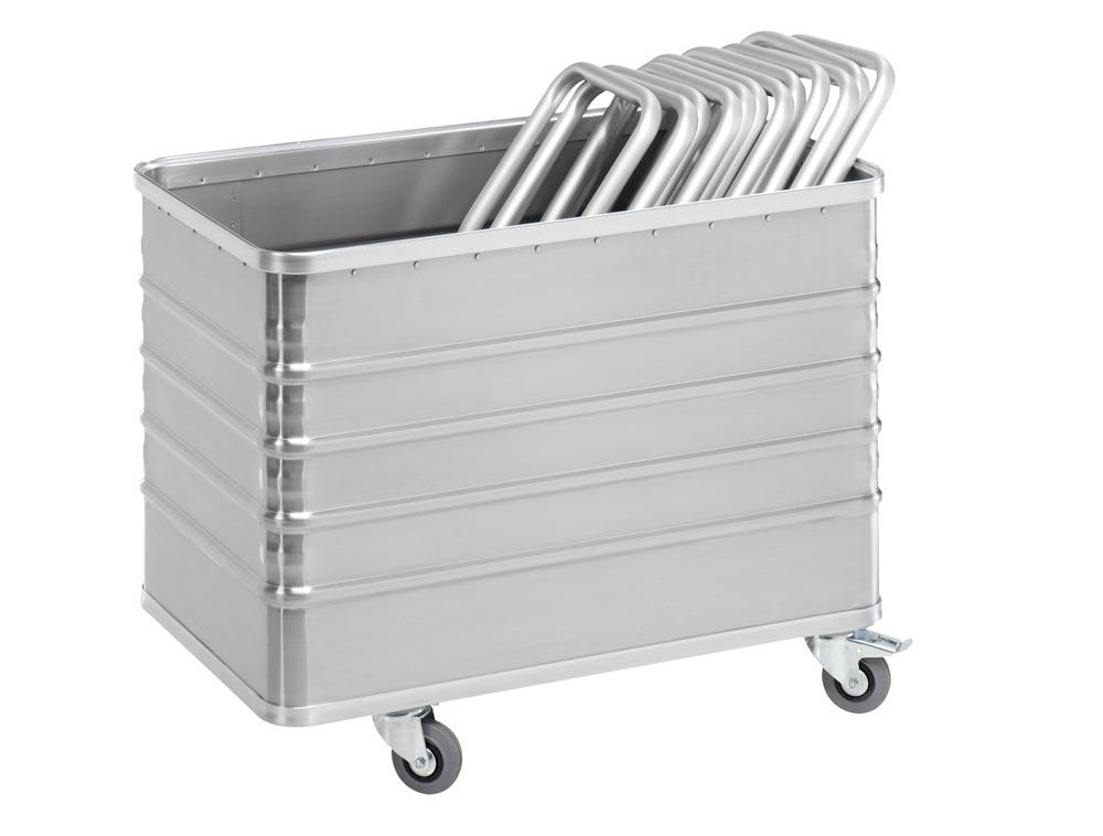 Alu-Kastenwagen, glatte Oberfläche, LxBxH 1280x680x870 mm