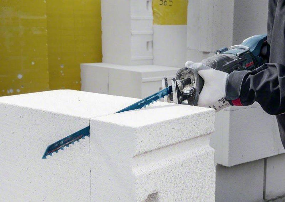 Säbelsägeblatt Expert Aerated Concrete Länge 400 mm Breite 22 mm Zahnteilung TPI 2 12,7 mm S-Schaft 1 Stück / Karte