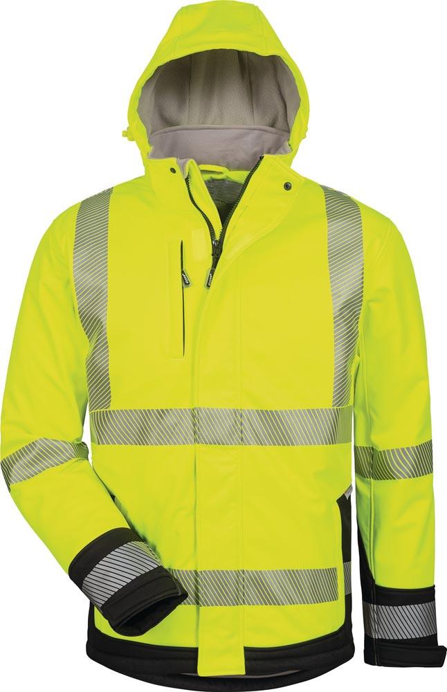 Winter-Warnschutz-Softshelljacke Melvin Größe L gelb/schwarz