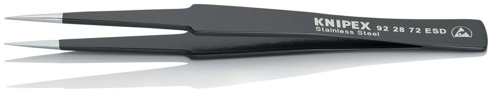 Präzisionspinzette Länge 135 mm gerade lang rostfrei, antimagn., elektr. ableitend