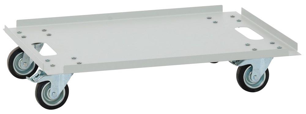Rollwagen für bis zu 2 Schränke, Traglast 240kg, BxTxH 800x600x150mm