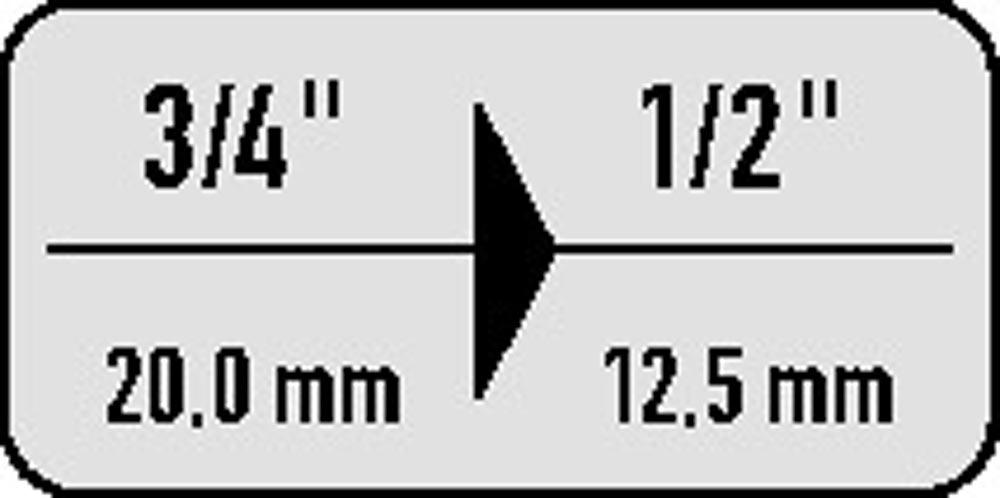 Reduzierstück 3219 Antriebsvierkant 3/4  Abtriebsvierkant 1/2  Länge 55 mm