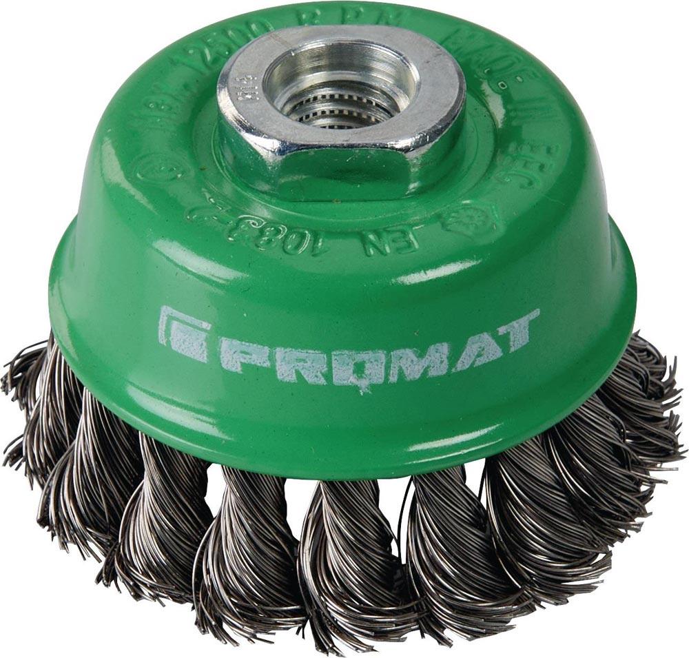 Topfbürste Ø 80 mm Drahtstärke 0,5 mm VA 8500 min-